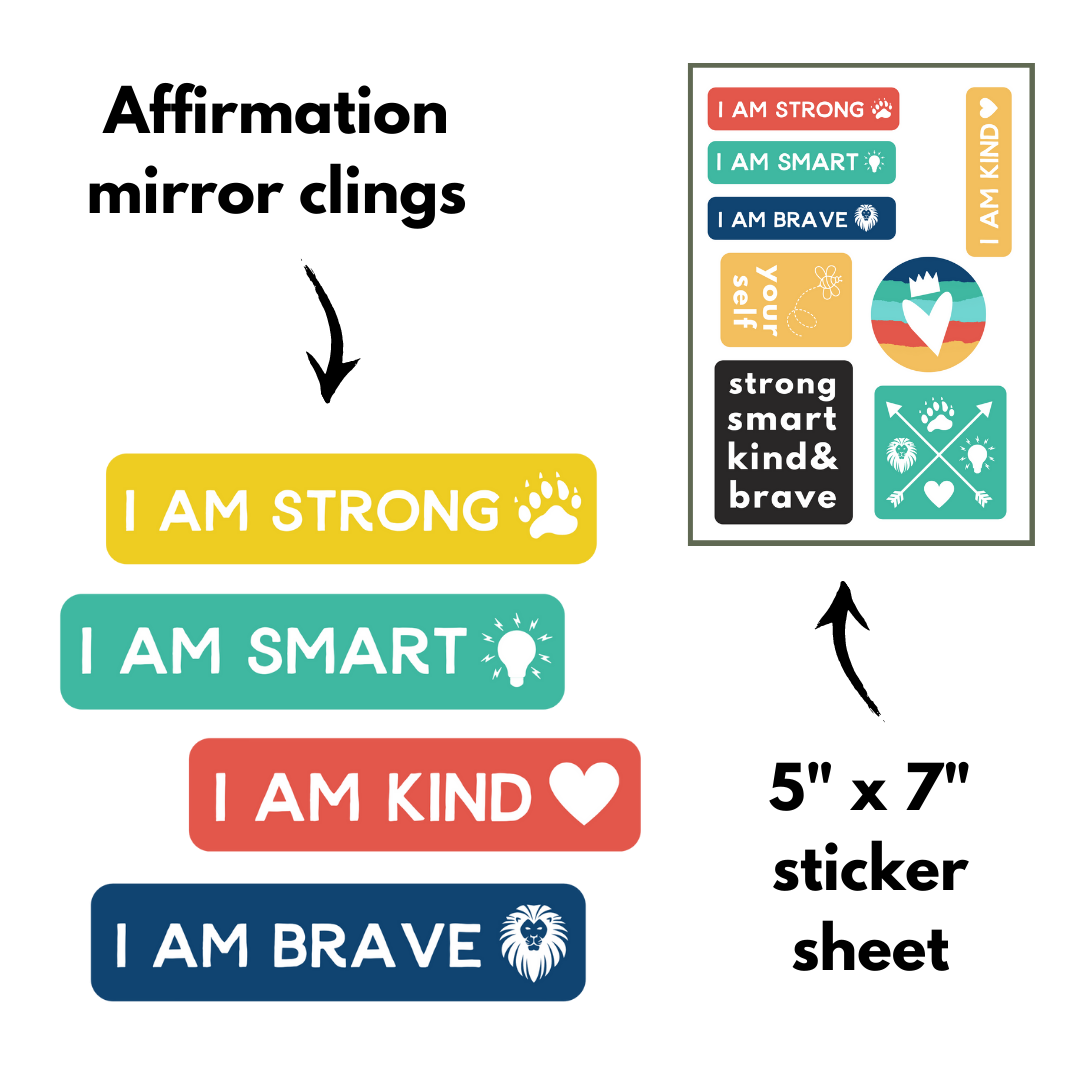 Growth Mindset Stickers + Mirror Clings