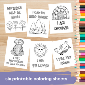 Growth Mindset Colouring Sheets