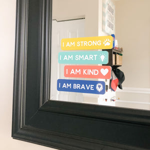 Growth Mindset Stickers + Mirror Clings